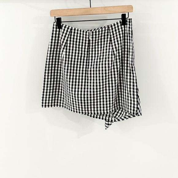 NWT LuLus Collegiate Class Black and White Gingham Mini Skirt Size Medium - Picture 7 of 7